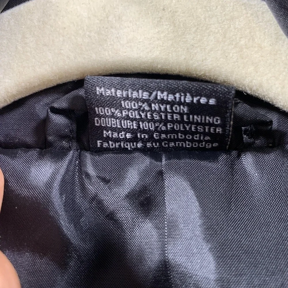 Calvin Klein Vest Mens L/XL Black Nylon Windbreaker Full Zip Embroidered CK Logo